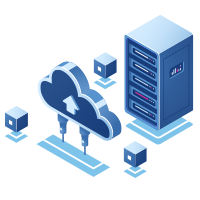 cloud and computer storage illustration
